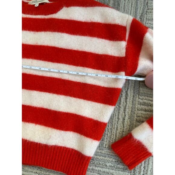 Diane Von Furstenberg DVF Red White Stripe Sweater / Small - Picture 3 of 5